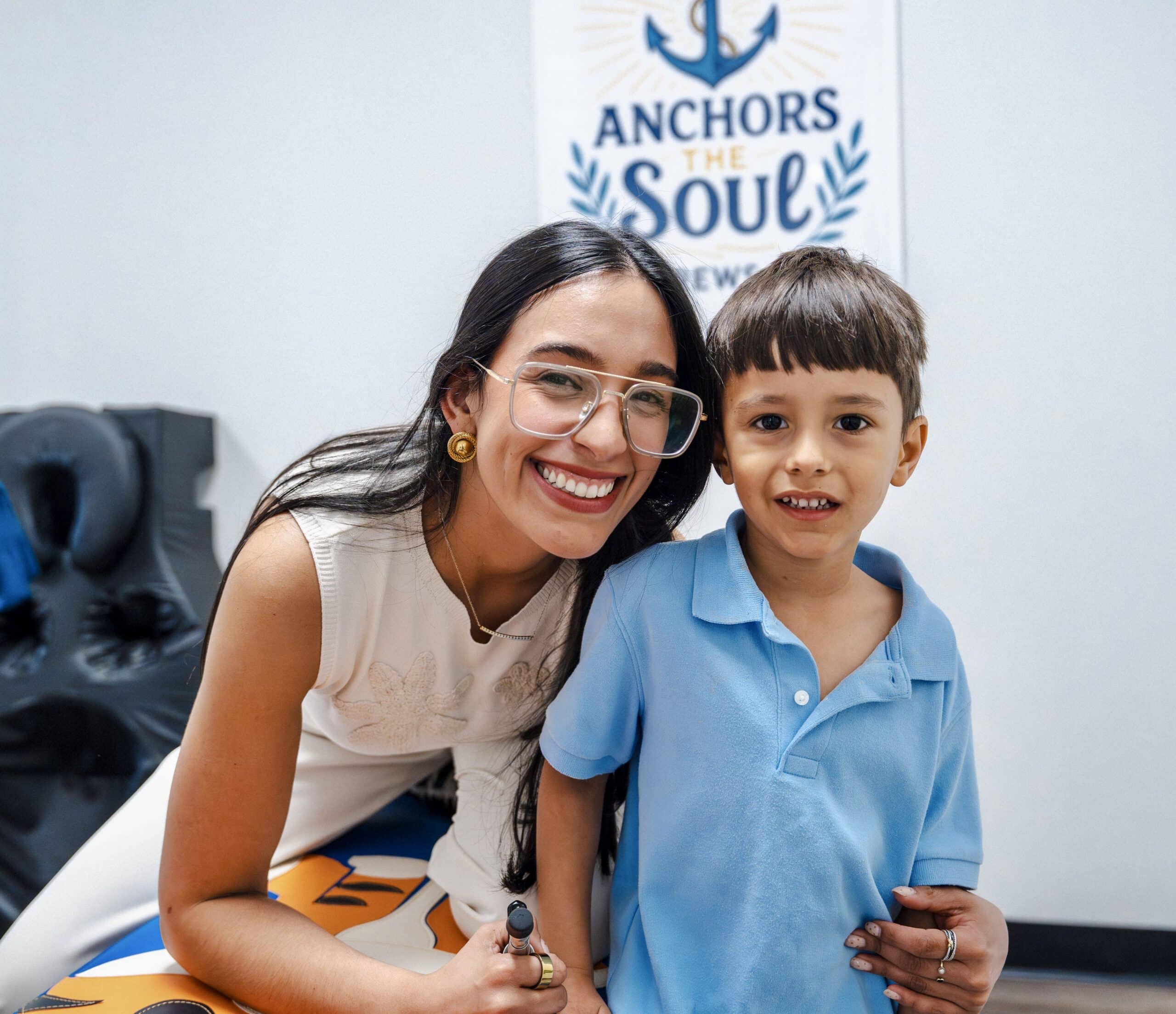 Mom and child at Alive & Free Chiropractic