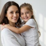 Pediatric chiropractor near me Austin - confident mother and child after safe chiropractic care consultation