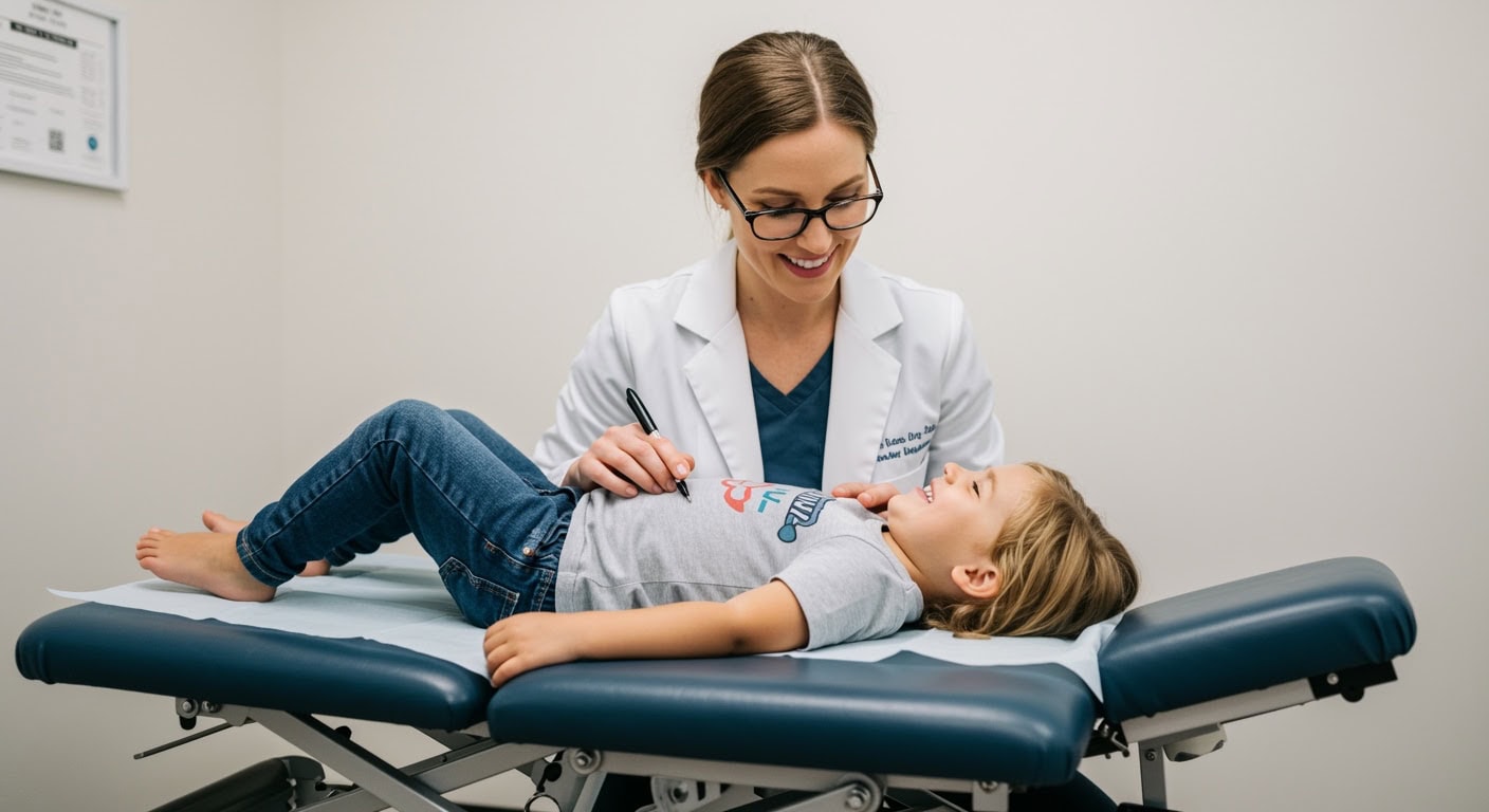 Neurologically-focused chiropractic vs regular chiropractic pediatric examination in Cooper City FL clinic
