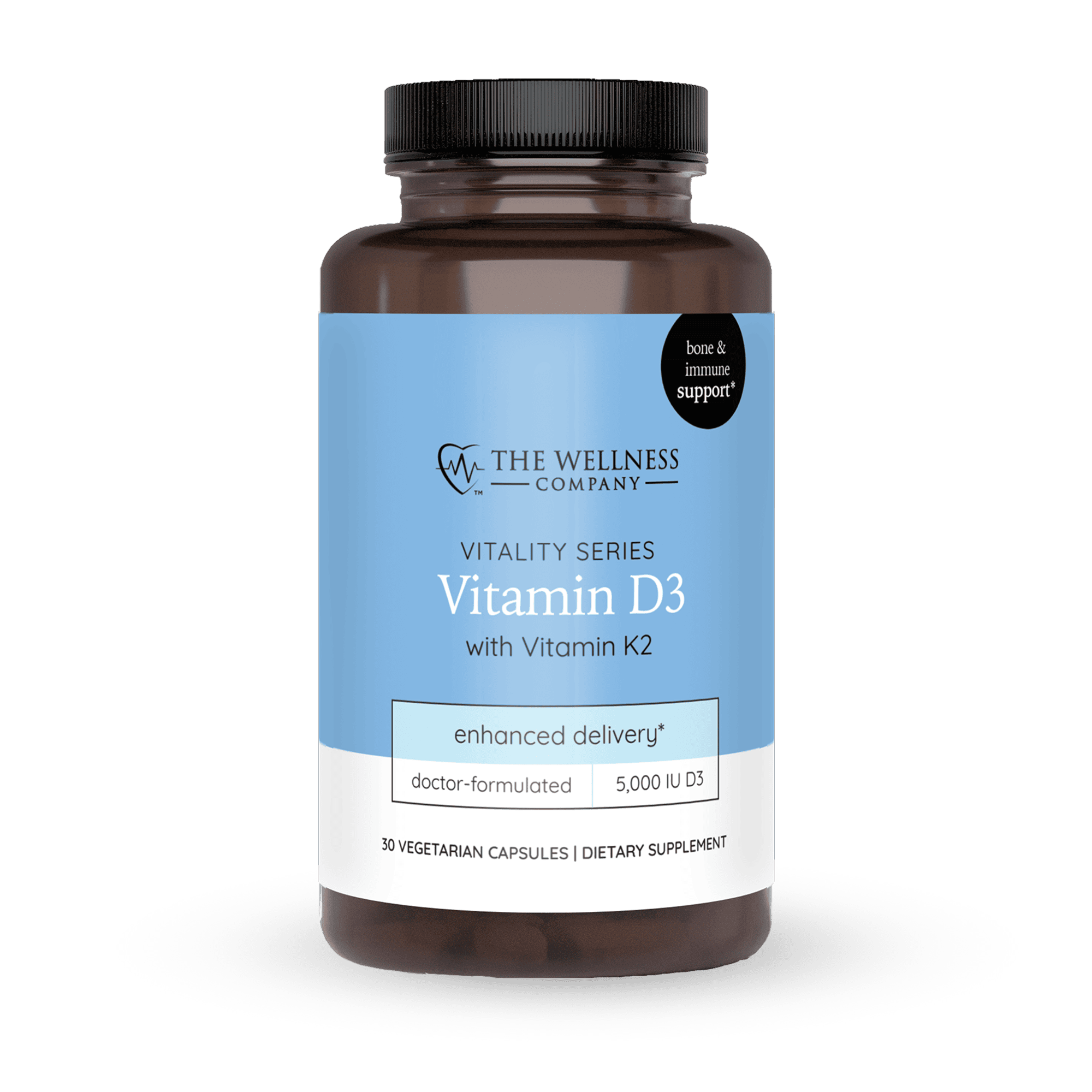 Vitamin D3 + K2 supplement - The Wellness Company